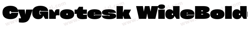 CyGrotesk WideBold字体转换
